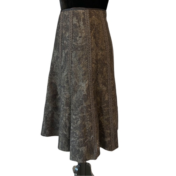 Elie Tahari Silk Detailed Full Skirt - Picture 3 of 10